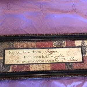 Kirklands' Wall Art Saying